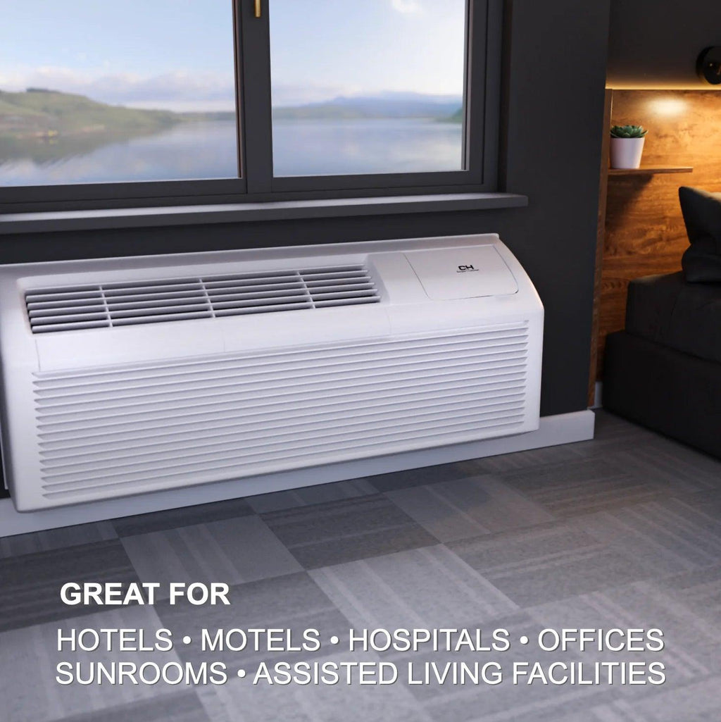 Cooper&Hunter 12,000 BTU Smart PTAC With Heat Pump - PTHP Heating And Cooling R32 - CH-PTW-12HPGF