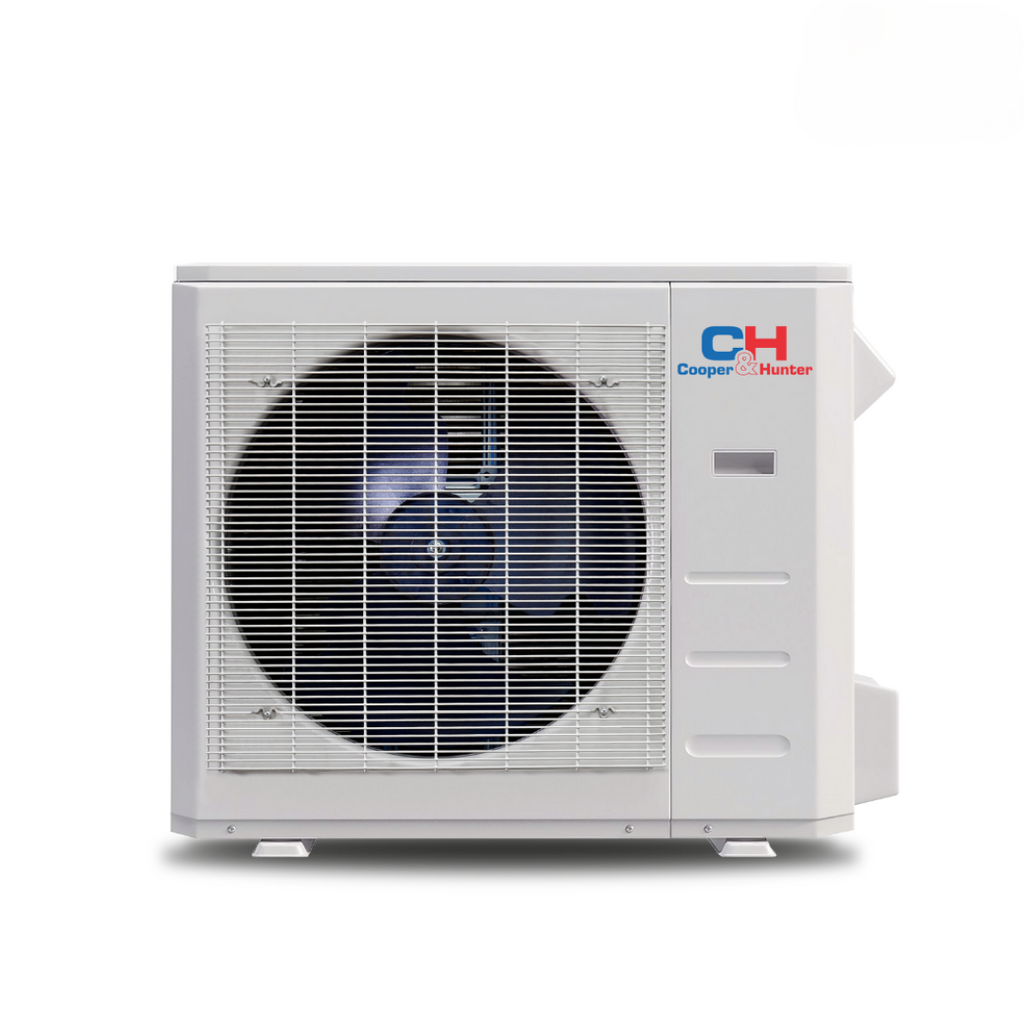 Cooper&Hunter 2-Zone Ducted Mini Split AC & Heat Pump 18000 BTU (9K+9K), Slim Duct Units, 230V - R410A