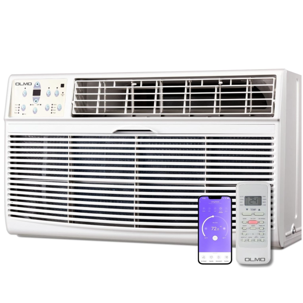 Olmo 8,000 BTU Smart Window / TTW Through-Wall AC ¨C Cool Only 115V