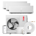Olmo Sierra 3-Zone Ductless Mini Split AC & Heat Pump 36000 BTU (12K+12K+12K), Wall Mount Units, 230V - R410A