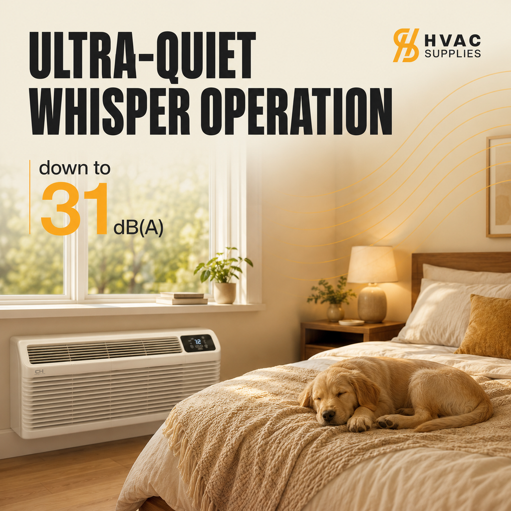 Cooper&Hunter 12,000 BTU Inverter PTAC Heat Pump with WiFi, Electric Heat and Fresh Air - CH-PTI-12HP