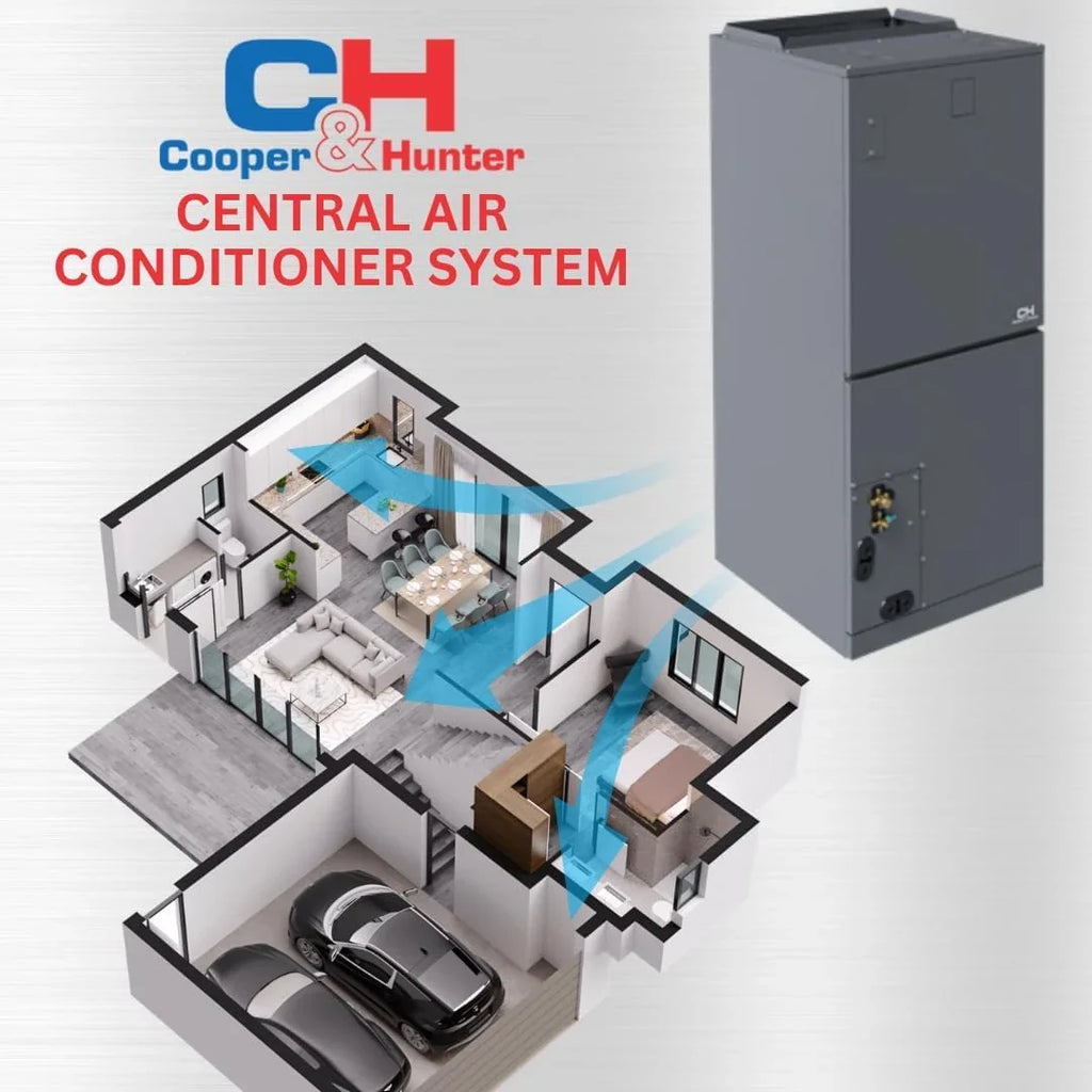 Cooper&Hunter 48,000 BTU Hyper High Efficiency Multi Position Air Handler Unit Ducted Heat Pump Split System R410A 230V