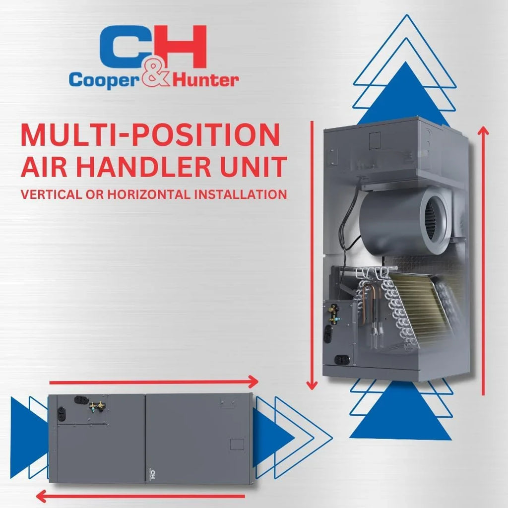Cooper&Hunter 48,000 BTU Hyper High Efficiency Multi Position Air Handler Unit Ducted Heat Pump Split System R410A 230V