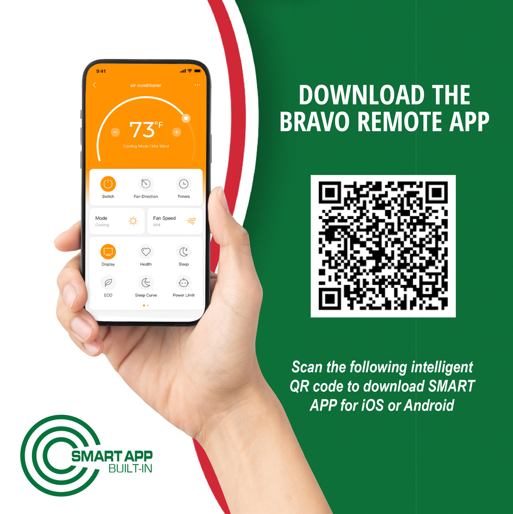 Bravo 3-Zone Ductless Mini Split AC & Heat Pump 36000 BTU (9K+12K+18K), Wall Mount Units, 230V