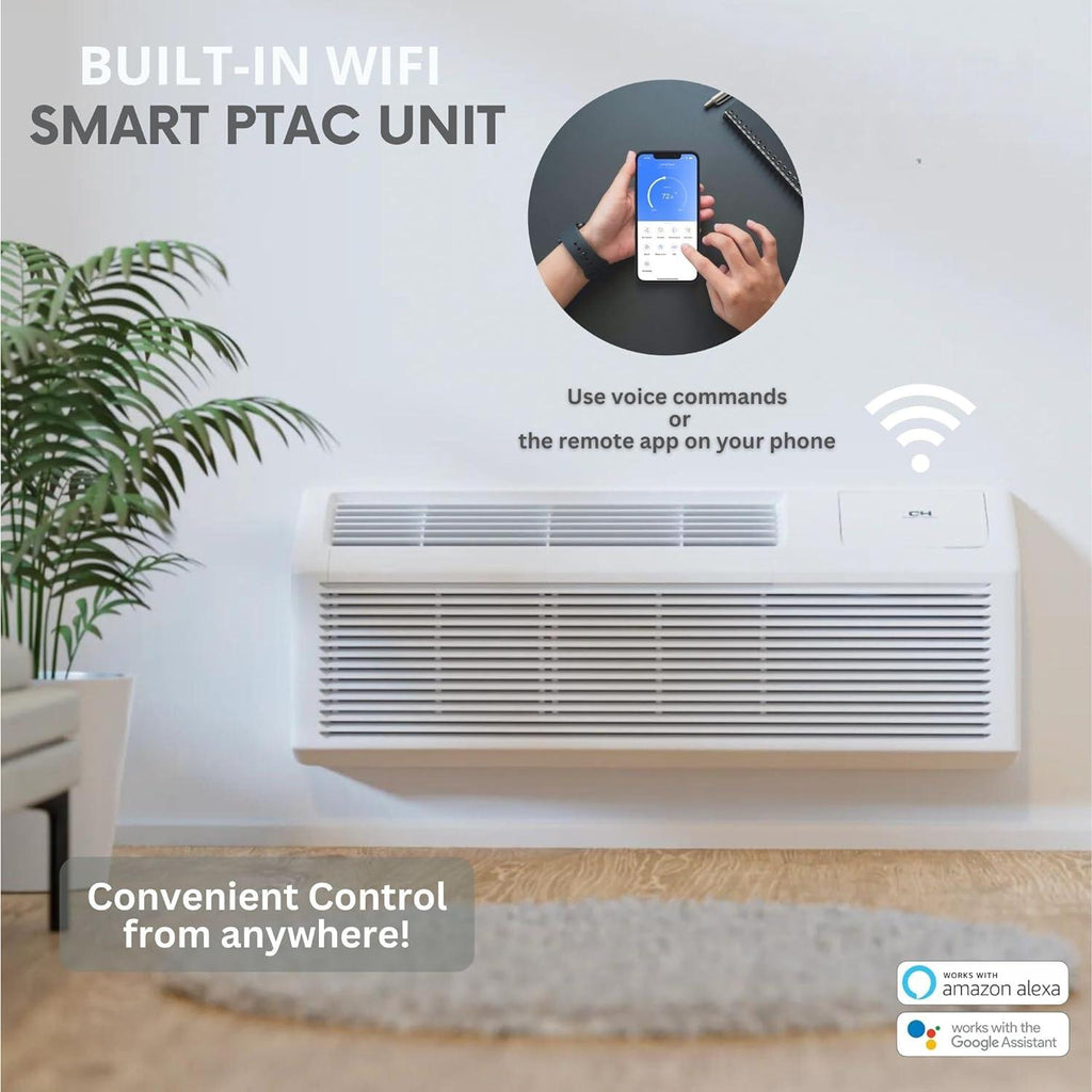 Cooper&Hunter 15,000 BTU Smart PTAC With Heat Pump - PTHP Heating And Cooling R32 - CH-PTW-15HPGF