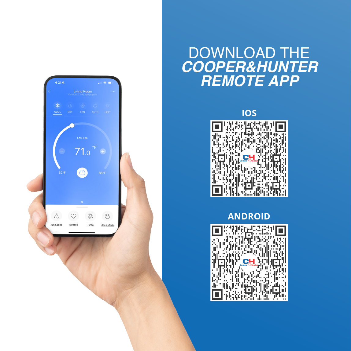 Cooper&Hunter 2-Zone Ductless Mini Split AC & Heat Pump 18000 BTU (6K+6K), One-Way Cassette Units, 230V - R410A