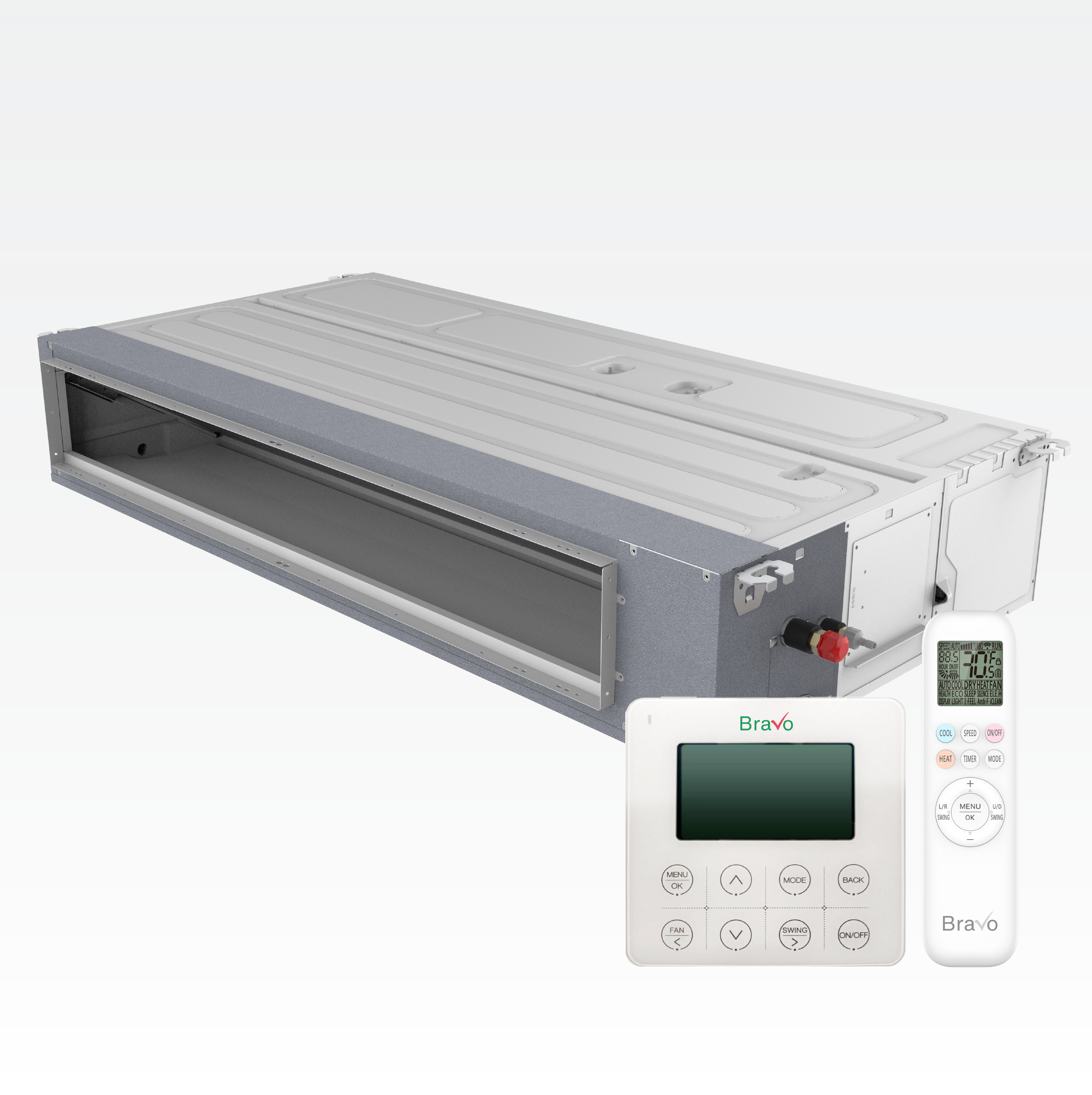 Bravo Milano Slim Duct Ducted Mini Split AC & Heat Pump ¨C 24000 BTU