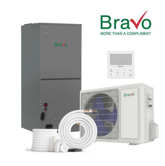 Bravo 18,000 BTU Multi-Position Air Handler Side Discharge Heat Pump Inverter R32 230V