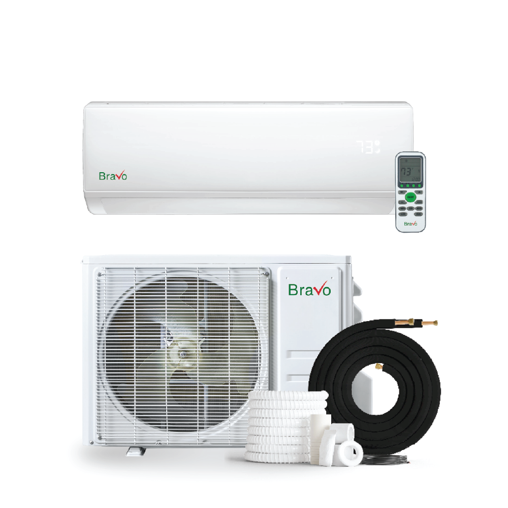 Bravo Roma Single Zone Wall Mount, 36,000 BTU (3 Ton) Mini Split AC and Heat Pump R32