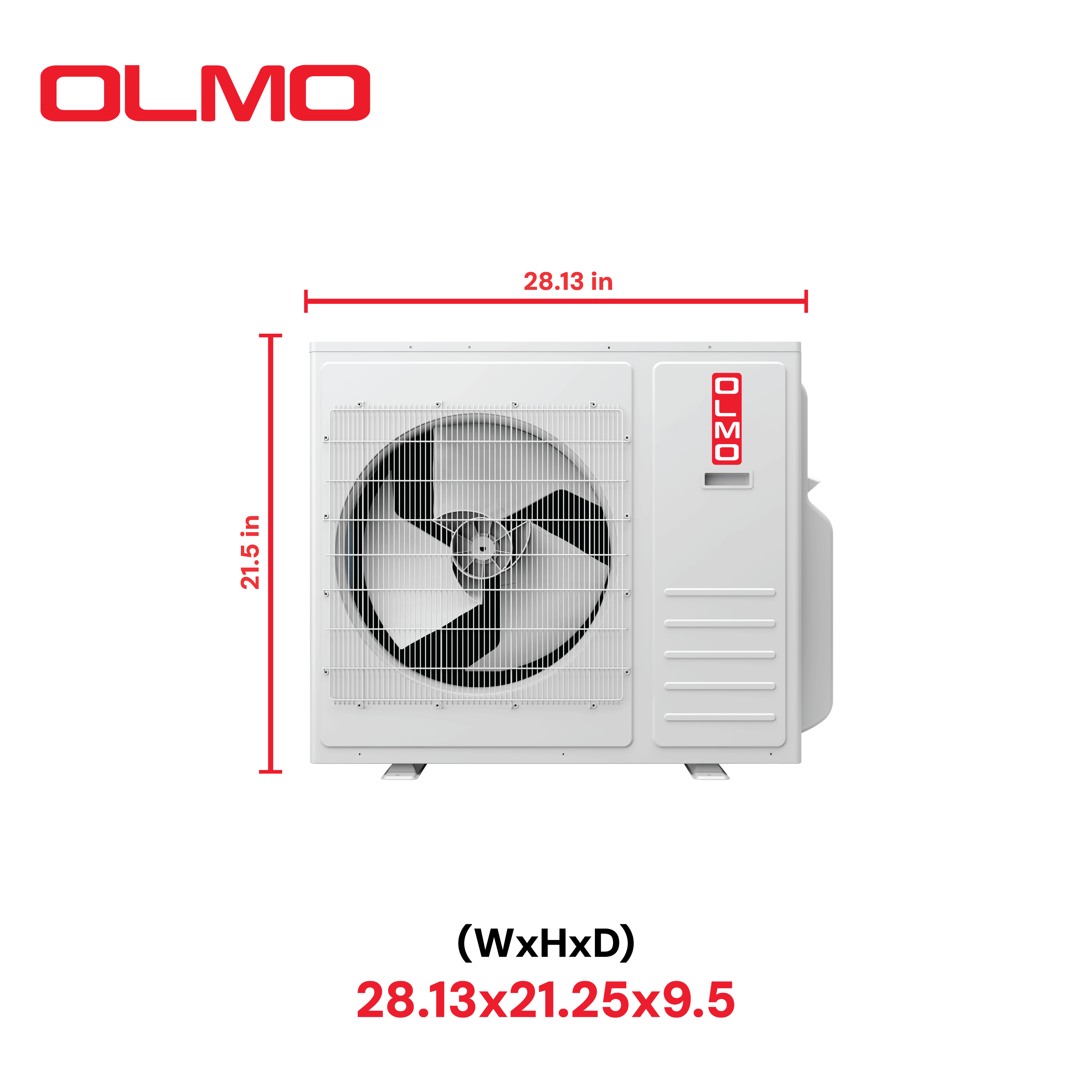 OLMO Sierra Series 9,000 BTU 115V Single Zone Wall Mount Air Conditioner and Heat Pump Mini Split with WI-FI and 16FT Installation Kit Included OS-09SRW-115VI + OS-SR09-115VO