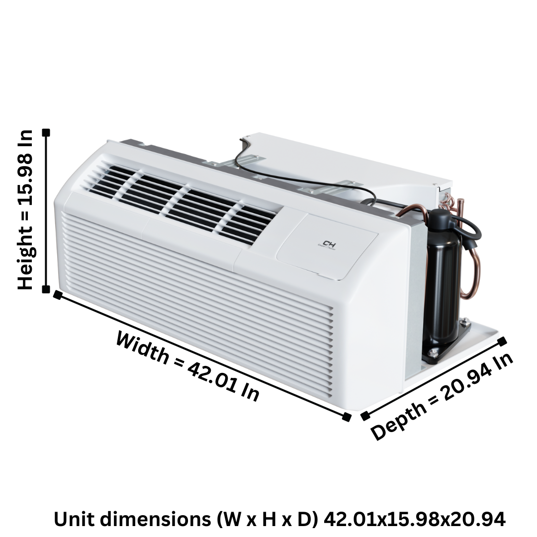 Cooper&Hunter 9,000 BTU Smart PTAC With Heat Pump - PTHP Heating And Cooling R32 - CH-PTW-09HPGF