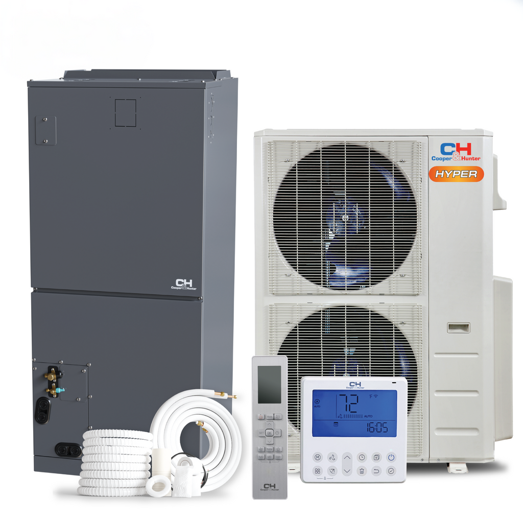 Cooper&Hunter 48,000 BTU Hyper High Efficiency Multi Position Air Handler Unit Ducted Heat Pump Split System R410A 230V