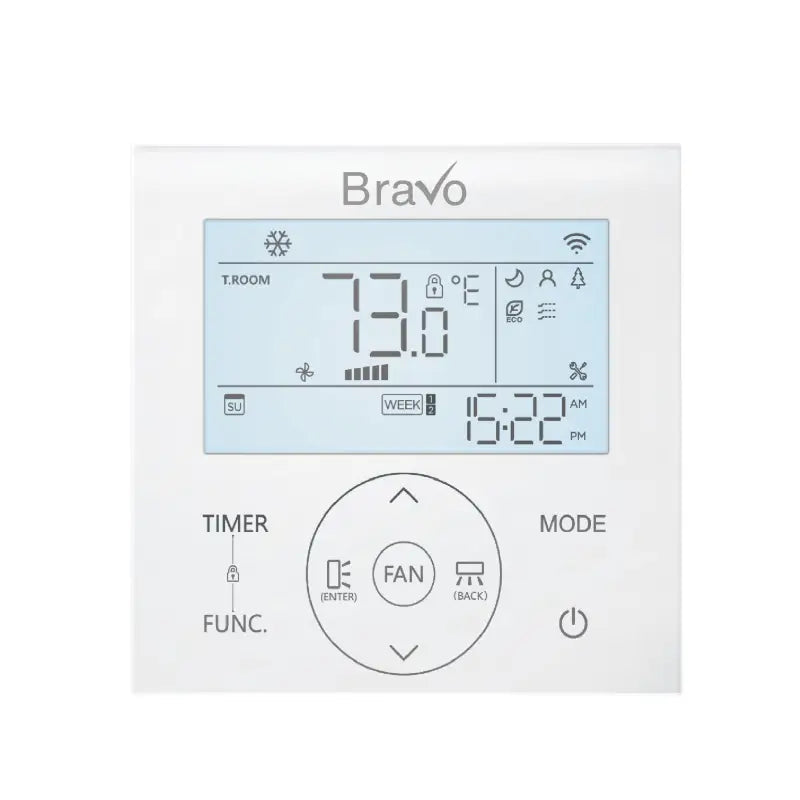 Bravo 24,000 BTU 22.0 SEER2 Single Zone Concealed Duct Mini Split System w/ 16ft Installation Kit | Pisa series - R32 | 230V