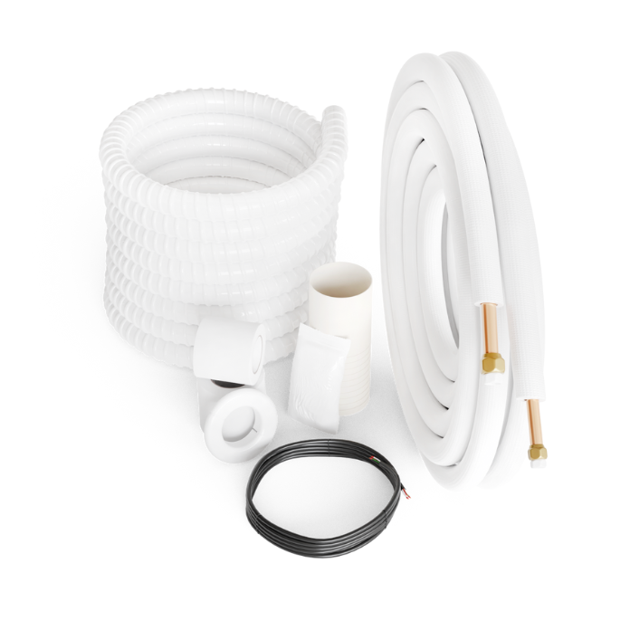 Cooper&Hunter 2-Zone Ducted Mini Split AC & Heat Pump 18000 BTU (9K+9K), Slim Duct Units, 230V - R410A