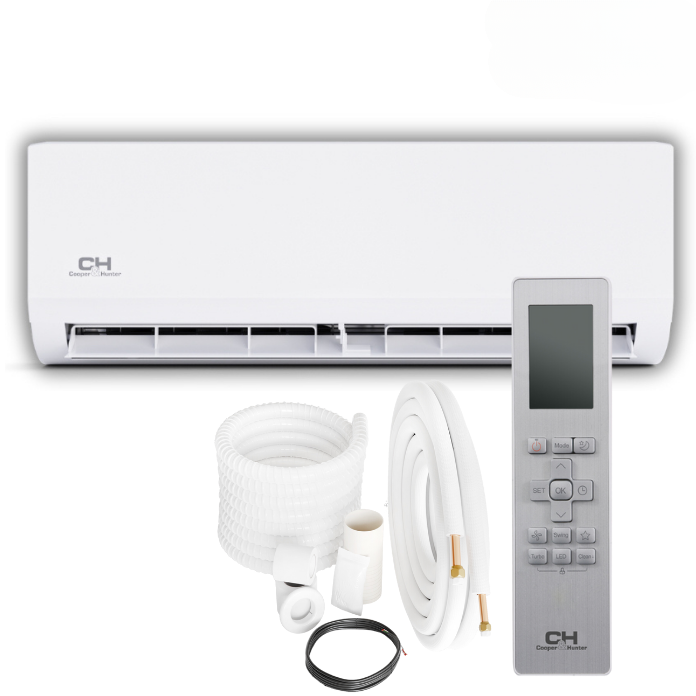 Cooper&Hunter Olivia 2-Zone Ductless Mini Split AC & Heat Pump 18000 BTU (9K+9K), Wall Mount Units, 230V - R410A
