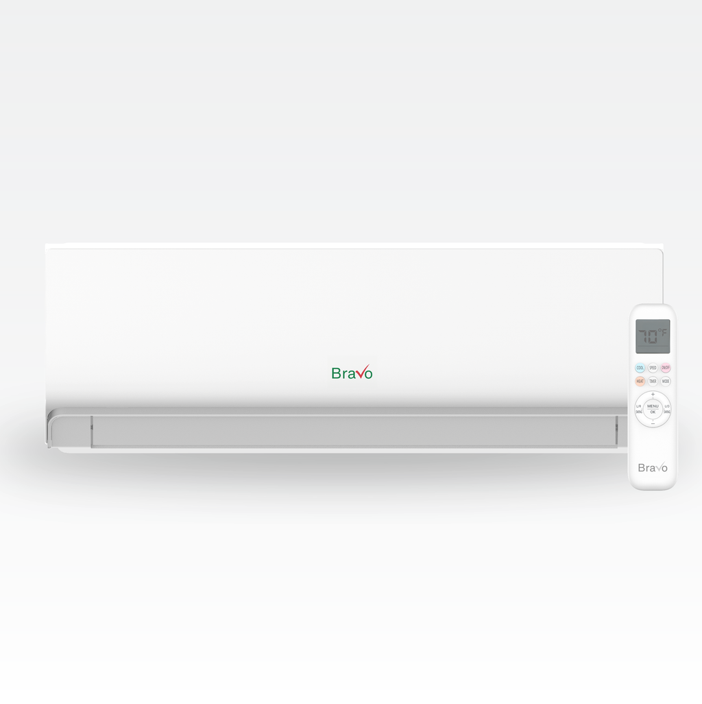 Bravo 3-Zone Ductless Mini Split AC & Heat Pump 36000 BTU (9K+9K+9K), Wall Mount Units, 230V